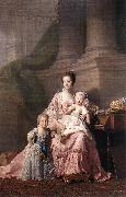 RAMSAY, Allan Queen Charlotte with her Two Children dy